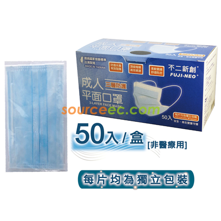 不二新創三層防護口罩
