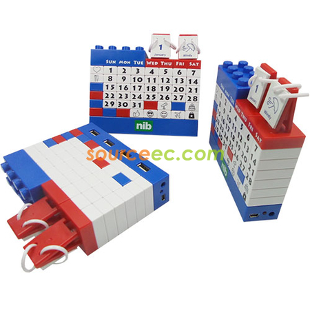 辦公文具禮品, Gattola HUB積木檯曆批發, 台曆, USB分線器, 坐檯台曆, 日曆, 積木台曆, 玩具台曆, 新型台曆